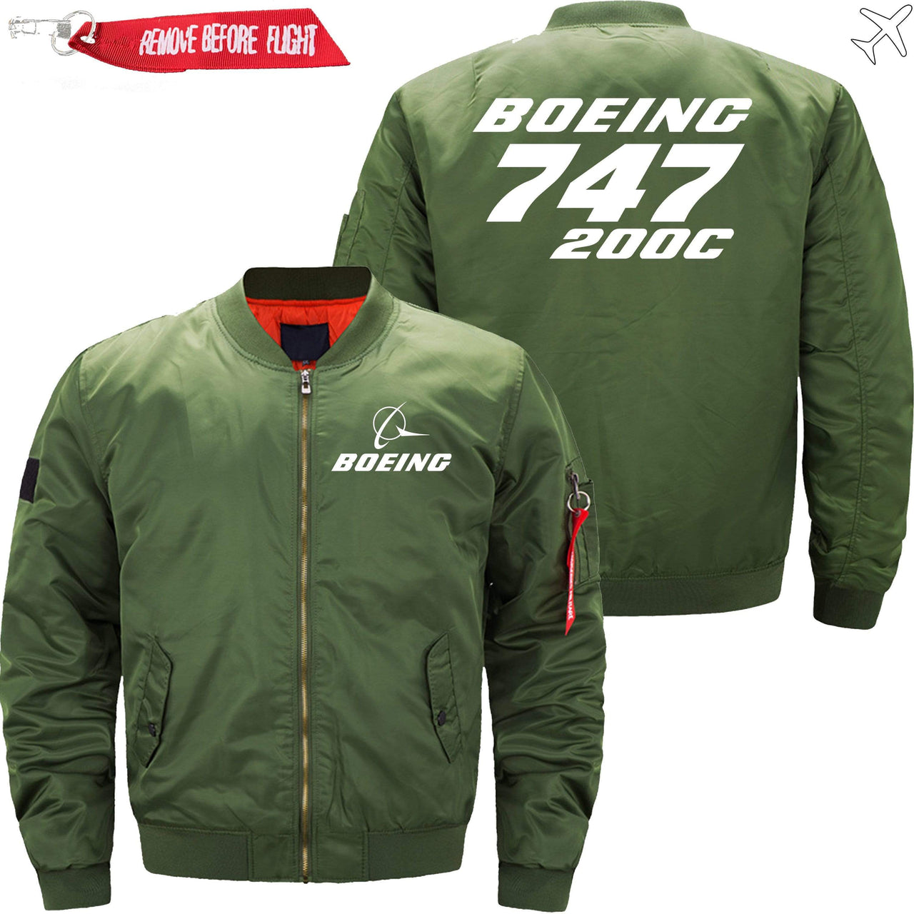 Boeing 747-200C Ma-1 Bomber Jacket Flight Jacket Aviator Jacket THE AV8R