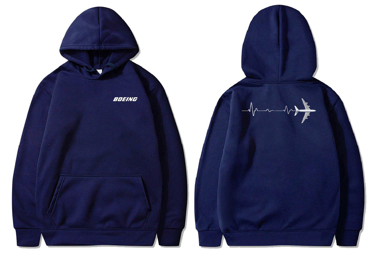 B747 AVIATION HEARTBEAT DESIGNED PULLOVER THE AV8R