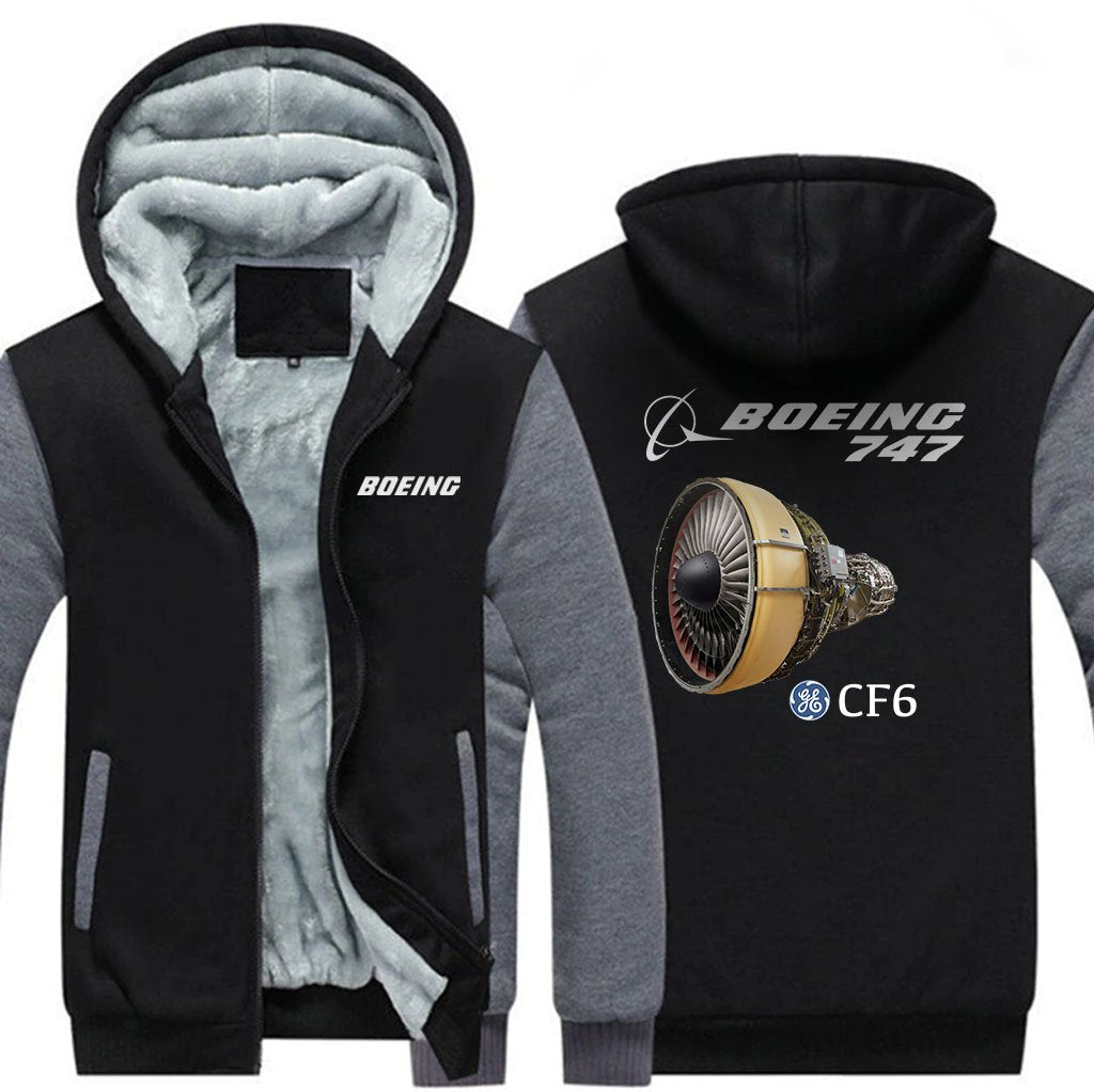 B747 CF6 DESIGNED ZIPPER SWEATER THE AV8R