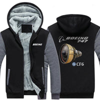 Thumbnail for B747 CF6 DESIGNED ZIPPER SWEATER THE AV8R