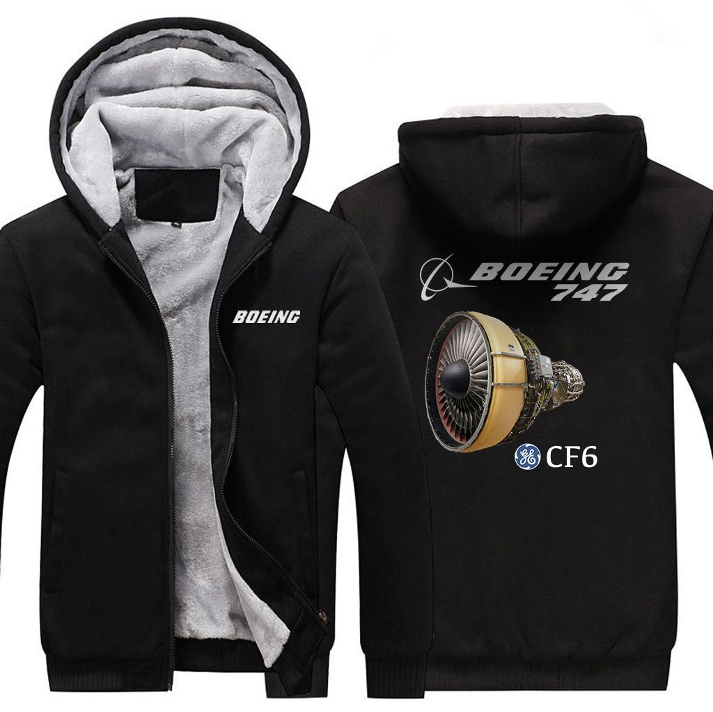 B747 CF6 DESIGNED ZIPPER SWEATER THE AV8R