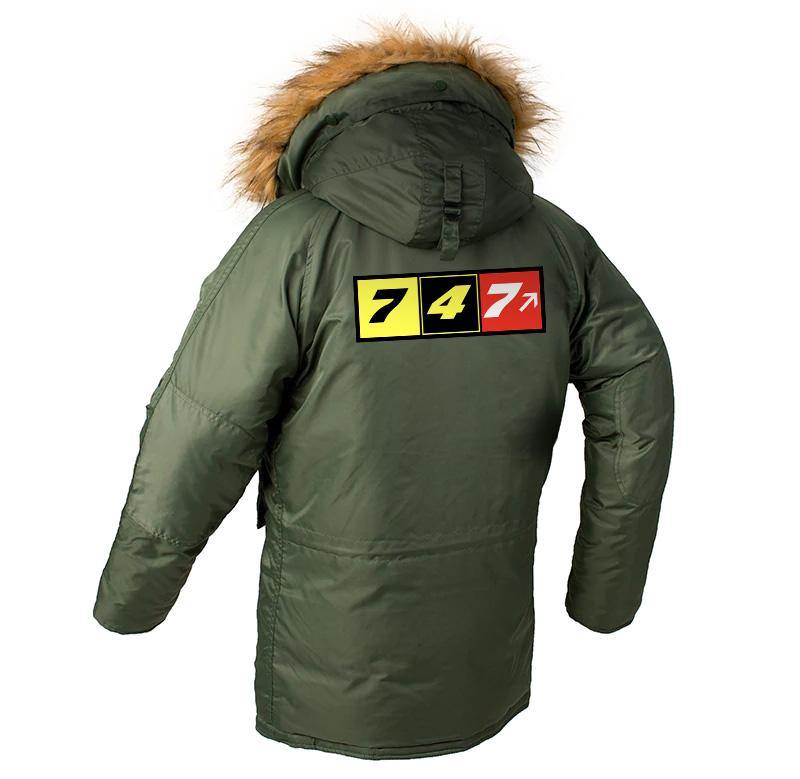 B747 DESIGNED WINTER N3B PUFFER COAT THE AV8R