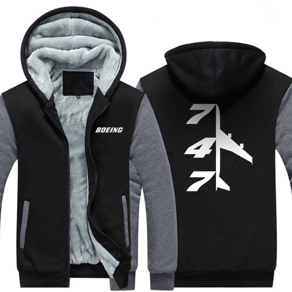 B747 DESIGNED ZIPPER SWEATER THE AV8R