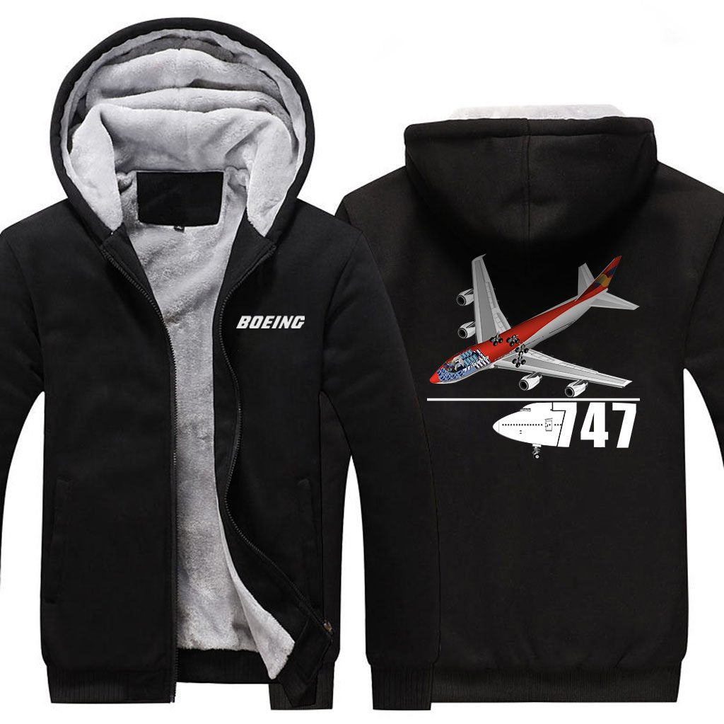 B747 DESIGNED ZIPPER SWEATER THE AV8R