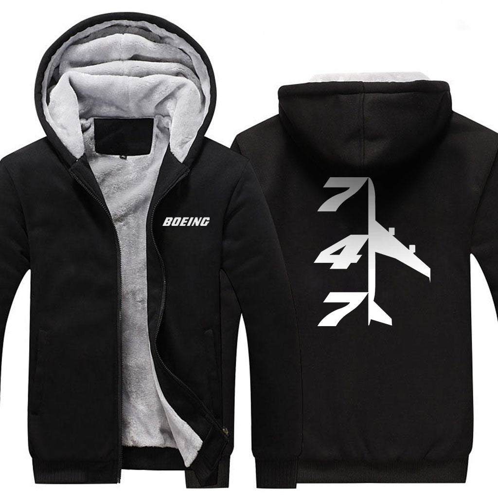 B747 DESIGNED ZIPPER SWEATER THE AV8R