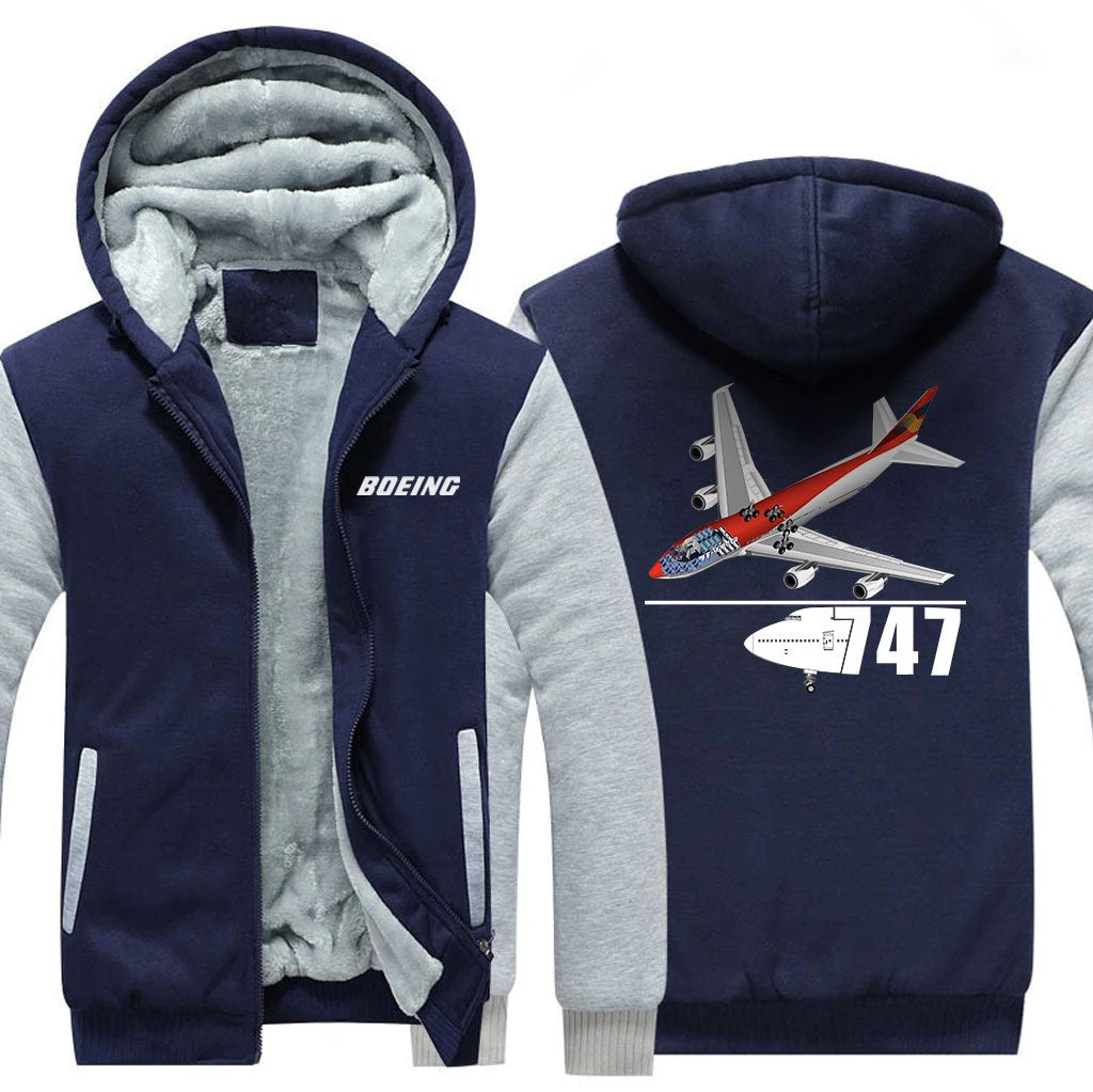 B747 DESIGNED ZIPPER SWEATER THE AV8R