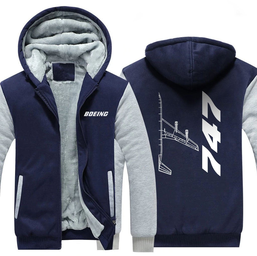 B747 DESIGNED ZIPPER SWEATER THE AV8R