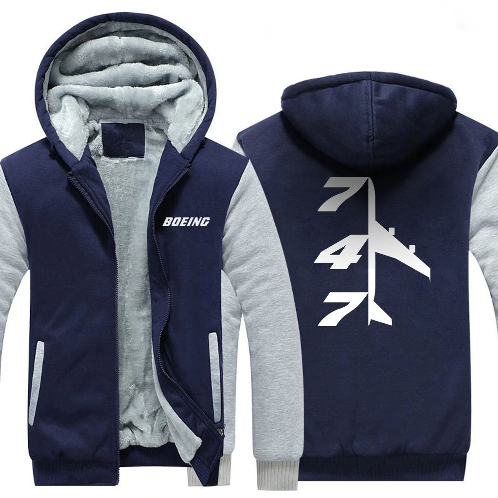 B747 DESIGNED ZIPPER SWEATER THE AV8R