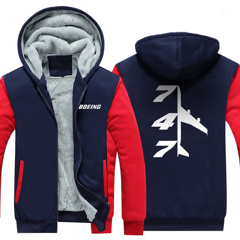 B747 DESIGNED ZIPPER SWEATER THE AV8R