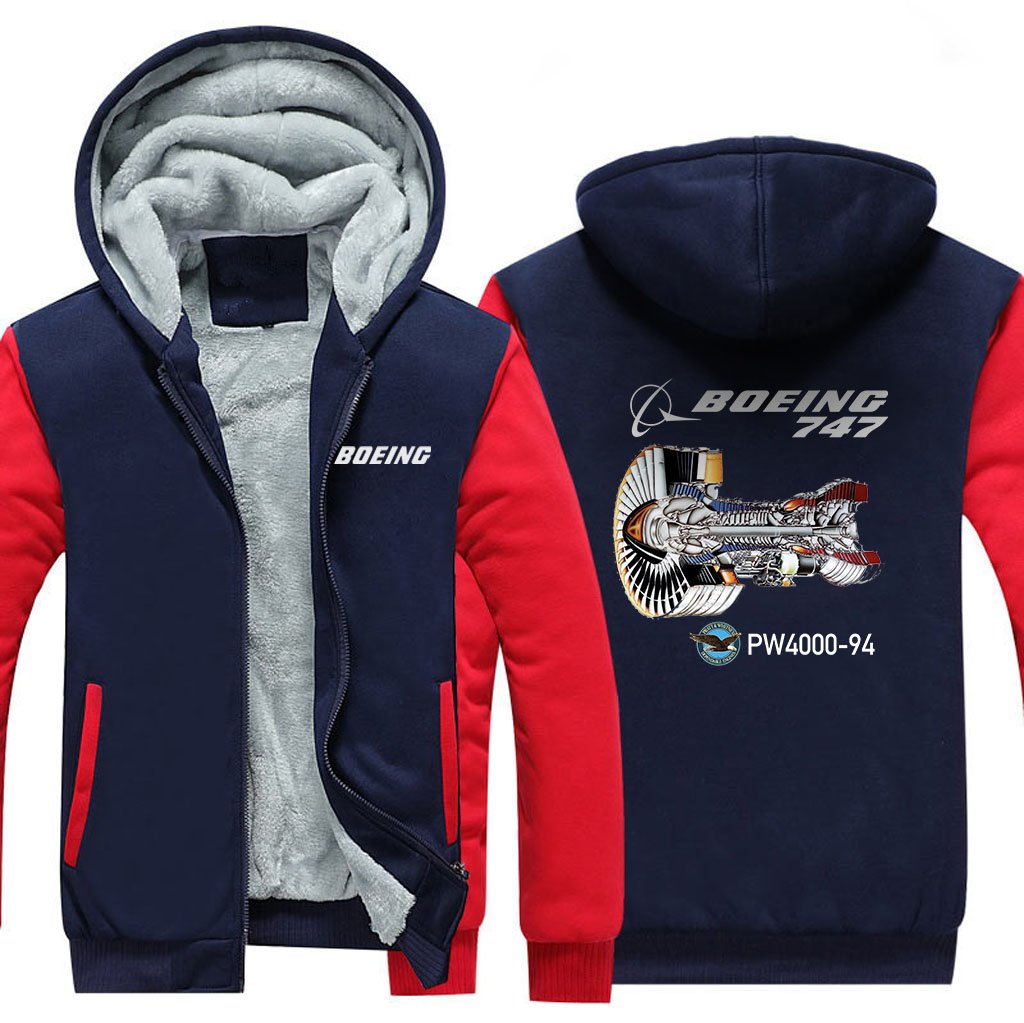 B747 PW4000-94 DESIGNED ZIPPER SWEATER THE AV8R