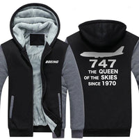 Thumbnail for B747 THE QUEEN OF THE SKIES SINCE 1970 DESIGNED ZIPPER SWEATER THE AV8R