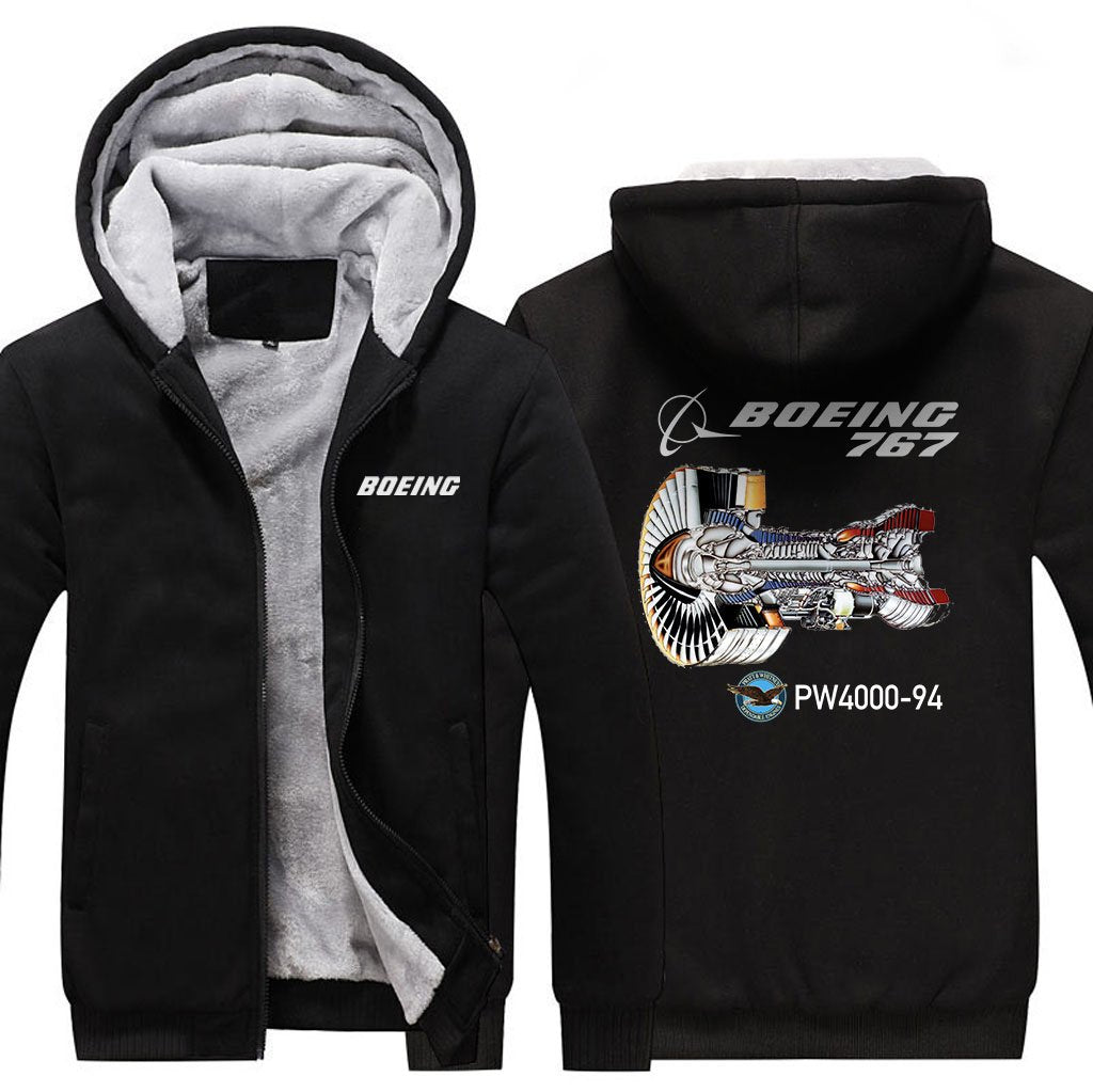 B767 PW4000-94DESIGNED ZIPPER SWEATER THE AV8R