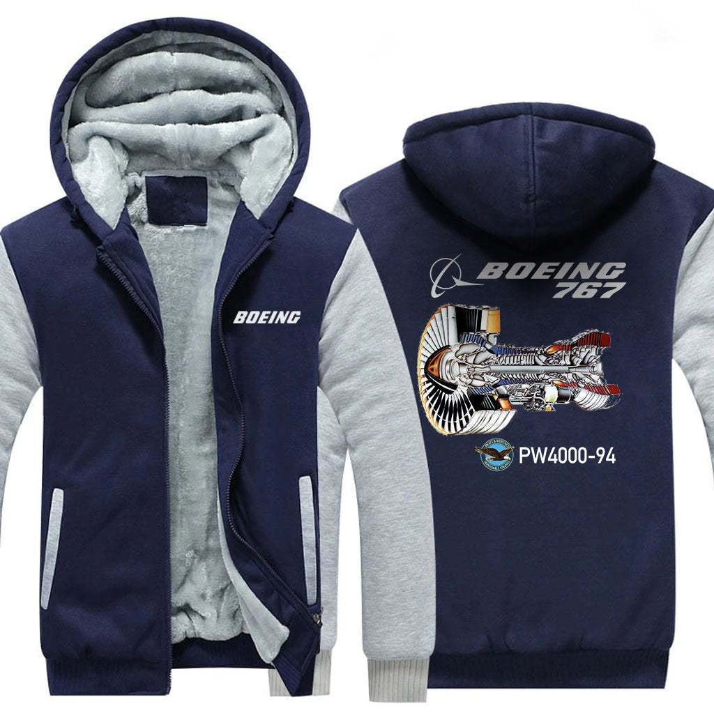 B767 PW4000-94DESIGNED ZIPPER SWEATER THE AV8R