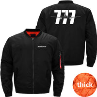 Thumbnail for Boeing 777 Ma-1 Bomber Jacket Flight Jacket Aviator Jacket THE AV8R