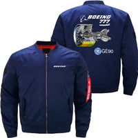 Thumbnail for Boeing 777 Ma-1 Bomber Jacket Flight Jacket Aviator Jacket THE AV8R