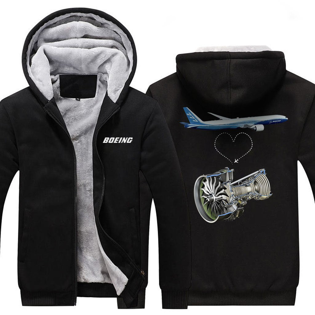 B777 DESIGNED ZIPPER SWEATER THE AV8R