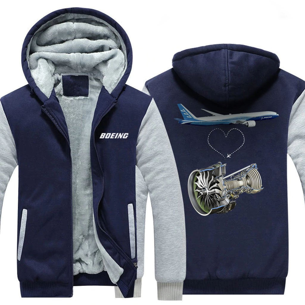 B777 DESIGNED ZIPPER SWEATER THE AV8R