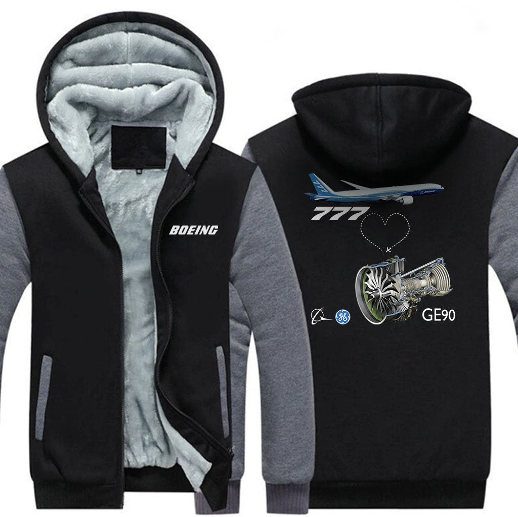 B777 GE90 DESIGNED ZIPPER SWEATER THE AV8R