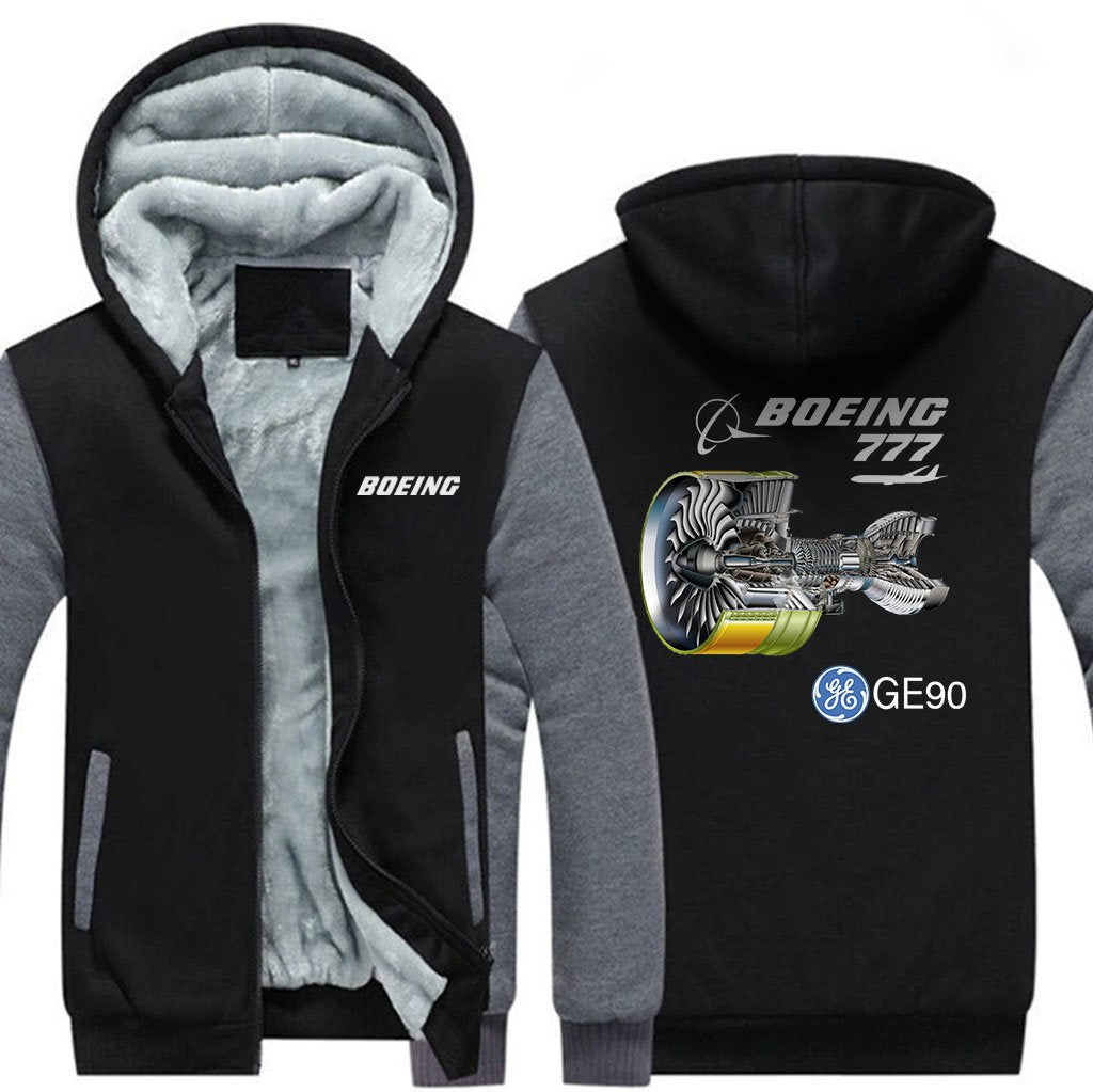 B777 GE90 DESIGNED ZIPPER SWEATER THE AV8R