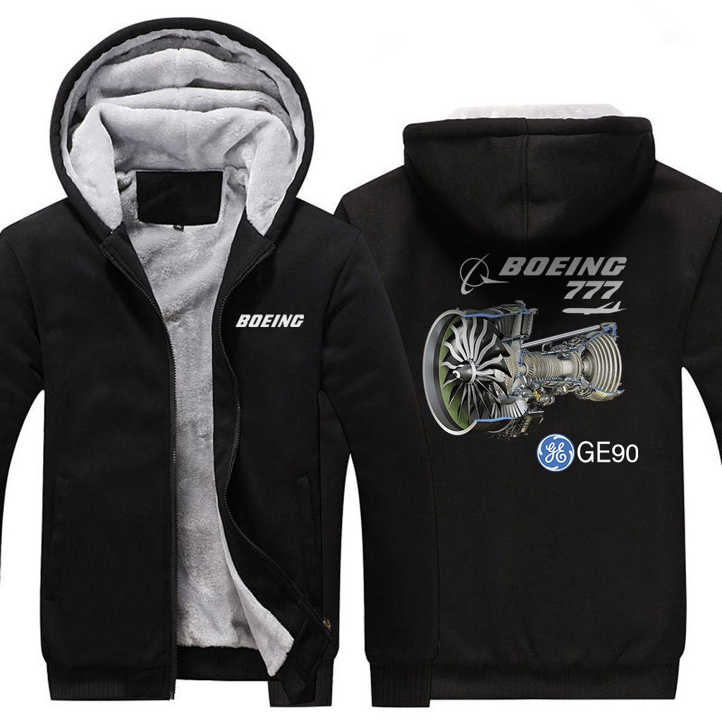 B777 GE90 DESIGNED ZIPPER SWEATER THE AV8R