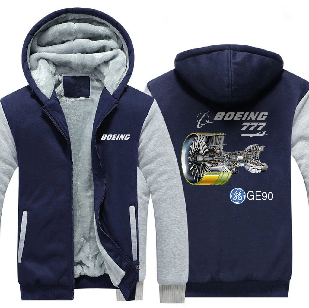 B777 GE90 DESIGNED ZIPPER SWEATER THE AV8R