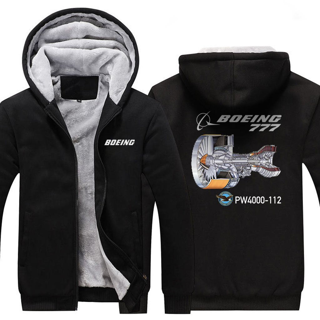 B777 PW4000-112 DESIGNED ZIPPER SWEATER THE AV8R