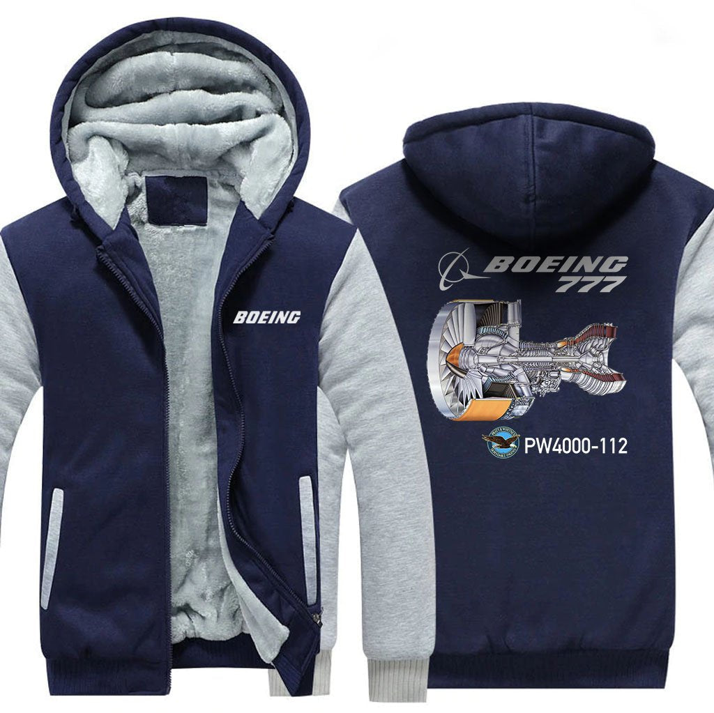 B777 PW4000-112 DESIGNED ZIPPER SWEATER THE AV8R