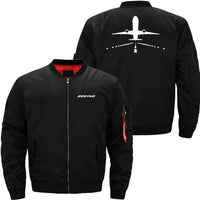 Thumbnail for Boeing 777 RUNWAY Ma-1 Bomber Jacket Flight Jacket Aviator Jacket THE AV8R