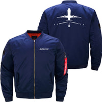 Thumbnail for Boeing 777 RUNWAY Ma-1 Bomber Jacket Flight Jacket Aviator Jacket THE AV8R