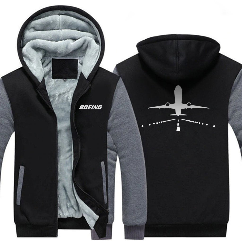 B777 RUNWAY DESIGNED ZIPPER SWEATER THE AV8R