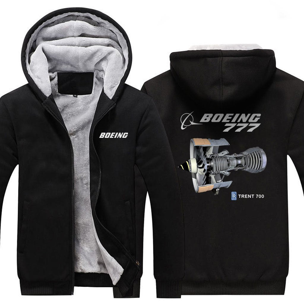 B777 TRENT 700 DESIGNED ZIPPER SWEATER THE AV8R