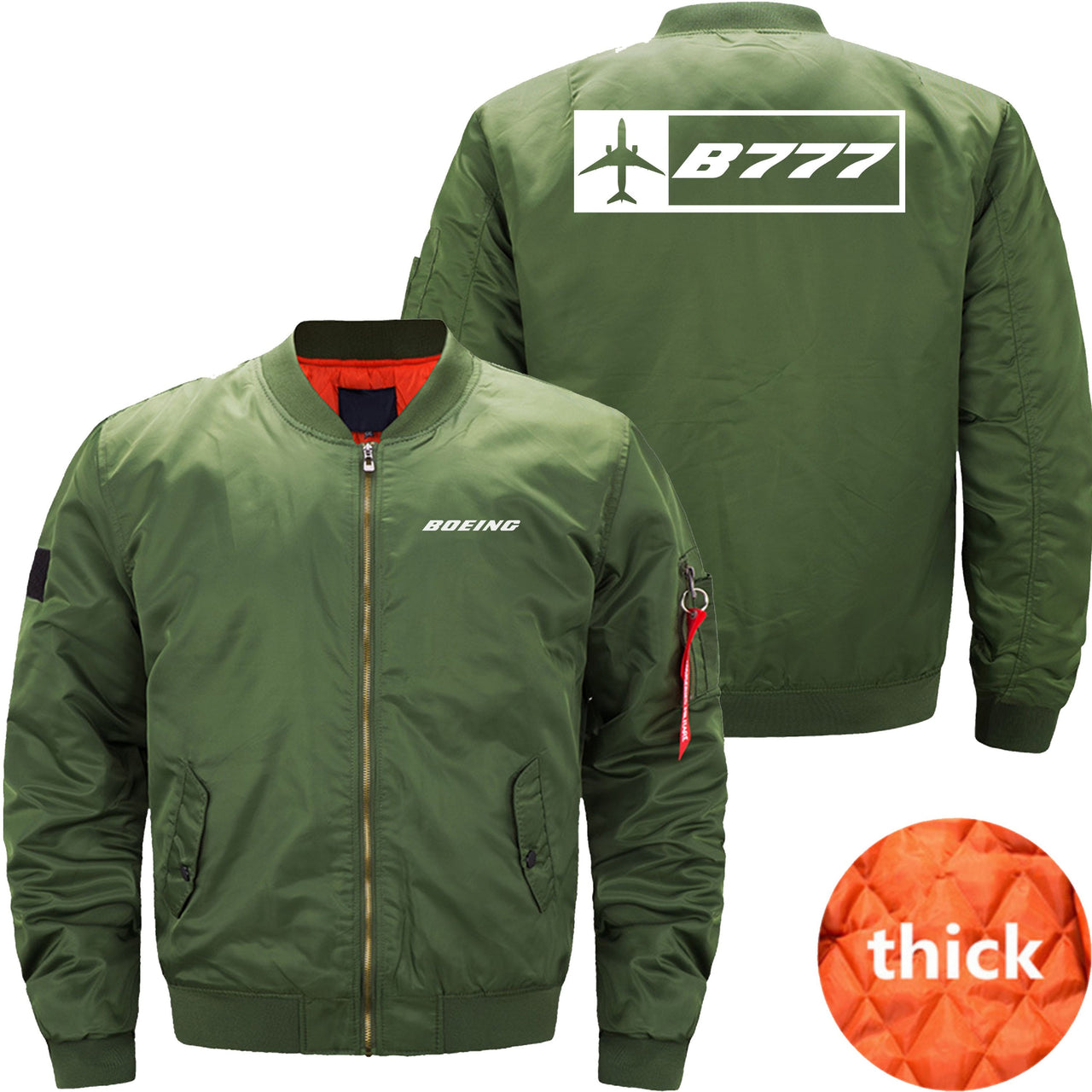 Boeing 777F Ma-1 Bomber Jacket Flight Jacket Aviator Jacket THE AV8R