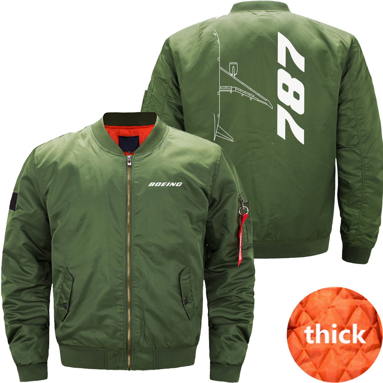 Boeing 787 Ma-1 Bomber Jacket Flight Jacket Aviator Jacket THE AV8R