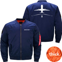 Thumbnail for Boeing 787 Runway Ma-1 Bomber Jacket Flight Jacket Aviator Jacket THE AV8R