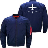 Thumbnail for Boeing 787 Runway Ma-1 Bomber Jacket Flight Jacket Aviator Jacket THE AV8R