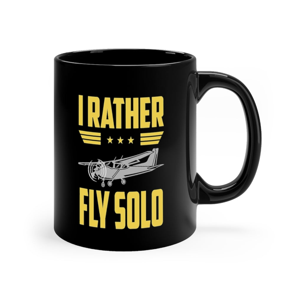 I RATHER FLY SOLO DESIGNED - MUG Printify