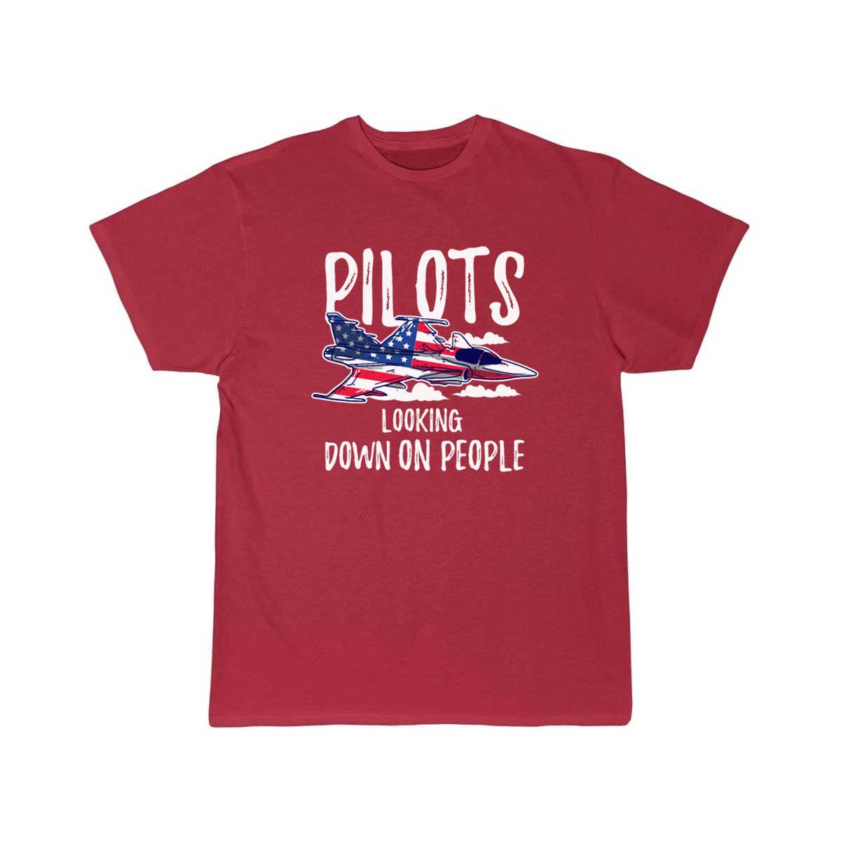 Pilots Looking Down People Fighter Jet Aircraft T Shirt THE AV8R