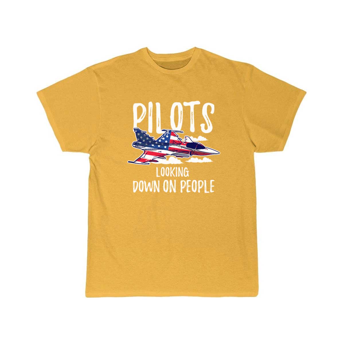 Pilots Looking Down People Fighter Jet Aircraft T Shirt THE AV8R