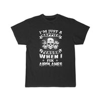 Thumbnail for Airplanes mechanic - i'm just a happier person  T-SHIRT THE AV8R