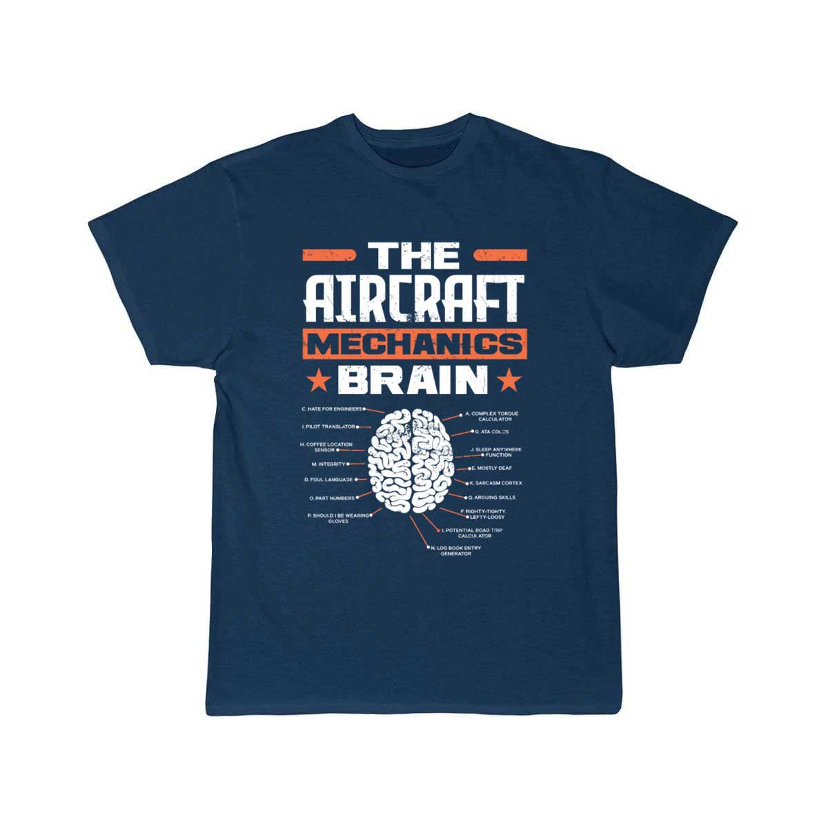 Aircraft Mechanic Brain T-SHIRT THE AV8R