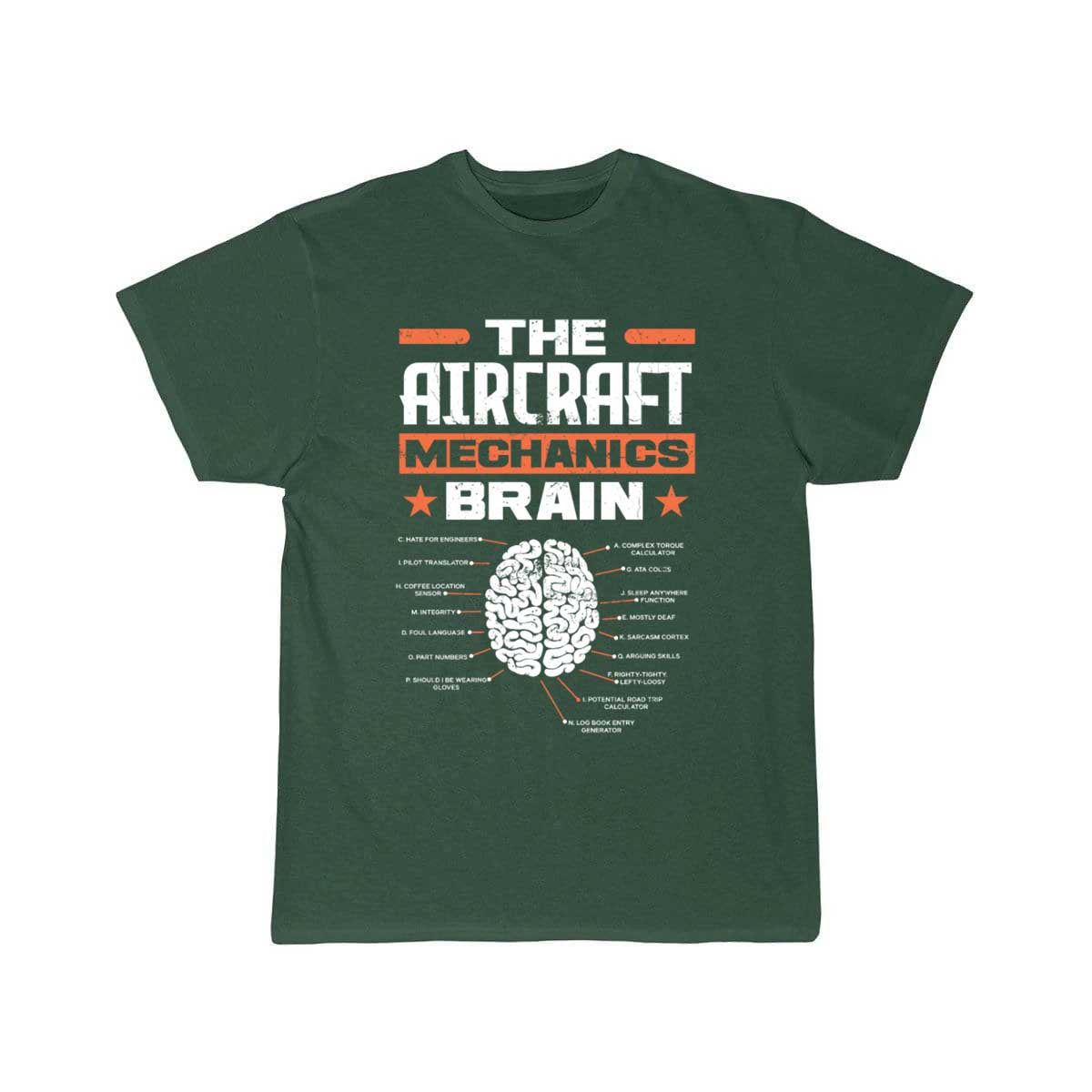 Aircraft Mechanic Brain T-SHIRT THE AV8R