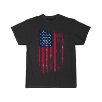 Thumbnail for Patriotic Airplane Aviation Pilot American Flag T-SHIRT THE AV8R