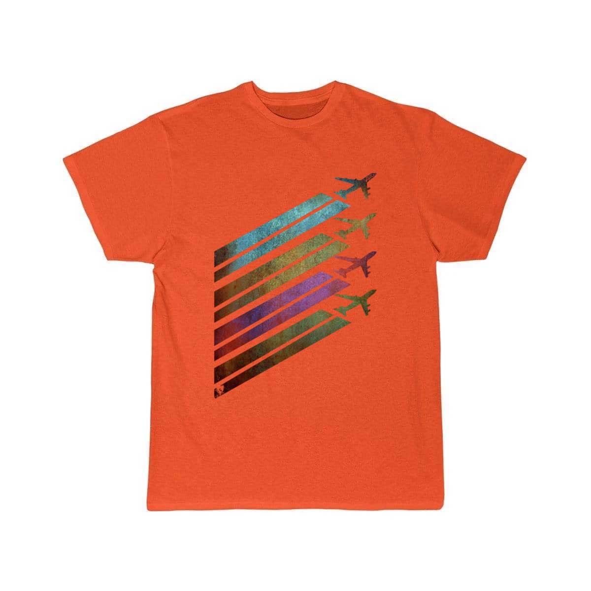 Airplanes contrails retro vintage T-SHIRT THE AV8R