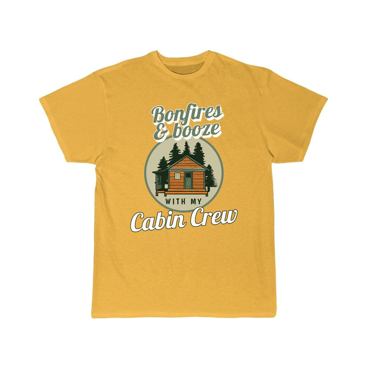 Funny Bonfires And Booze With My Cabin Crew T-SHIRT THE AV8R