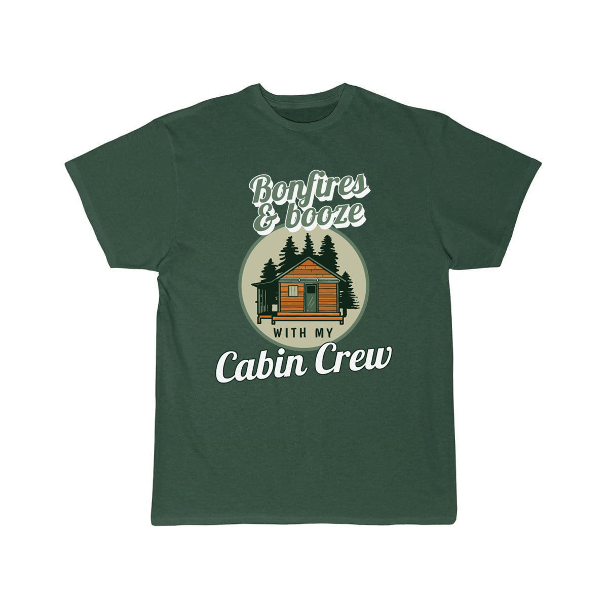 Funny Bonfires And Booze With My Cabin Crew T-SHIRT THE AV8R