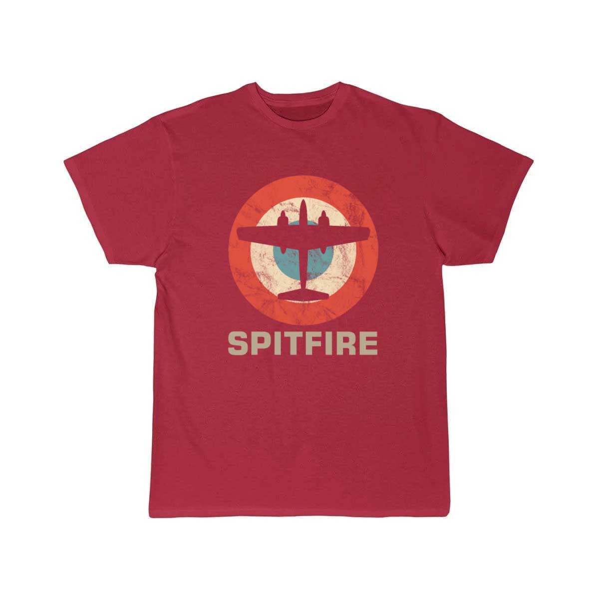 Spitfire Retro Vintage Jet Fighter Shooting Plane T Shirt THE AV8R