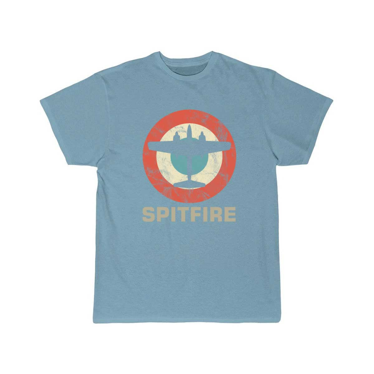 Spitfire Retro Vintage Jet Fighter Shooting Plane T Shirt THE AV8R