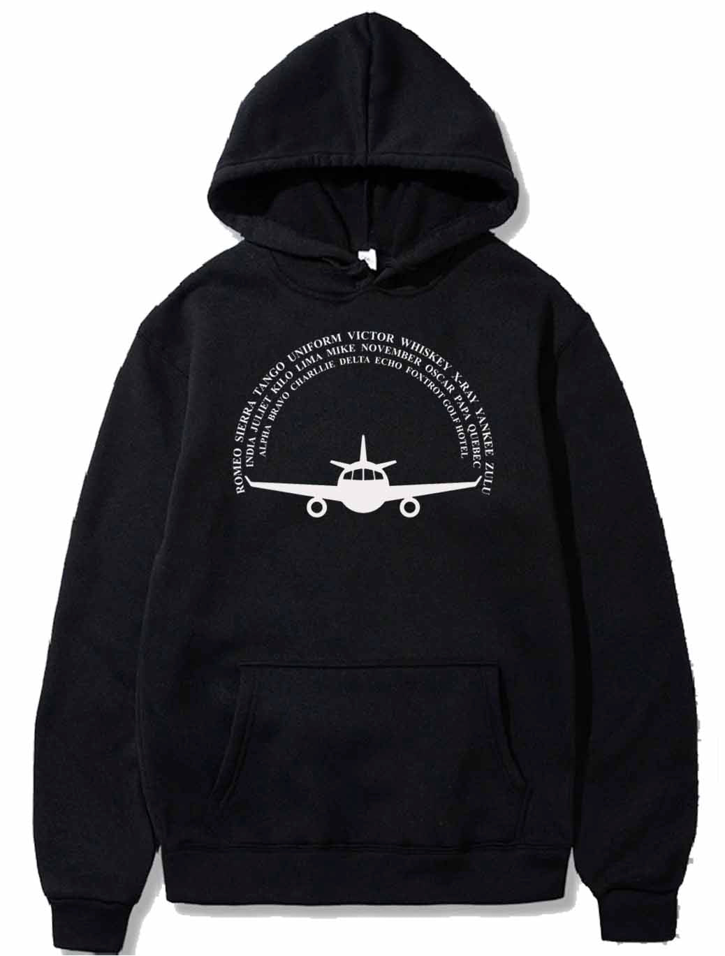 Phonetic Alphabet Airplane Pilot design PULLOVER THE AV8R