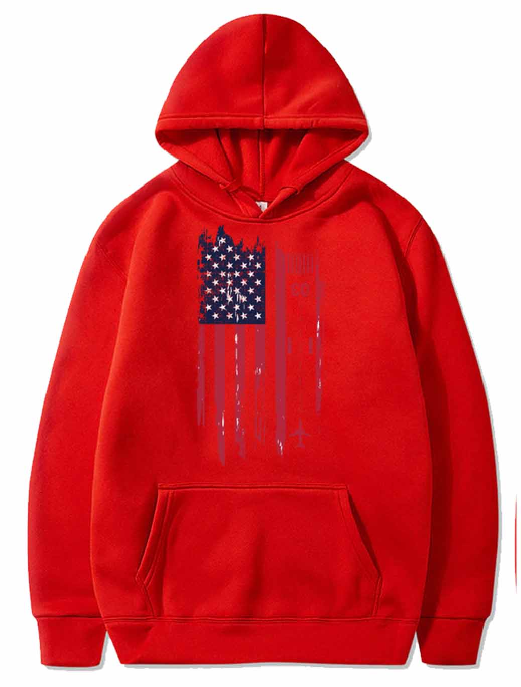 Patriotic Airplane Aviation Pilot American Flag PULLOVER THE AV8R