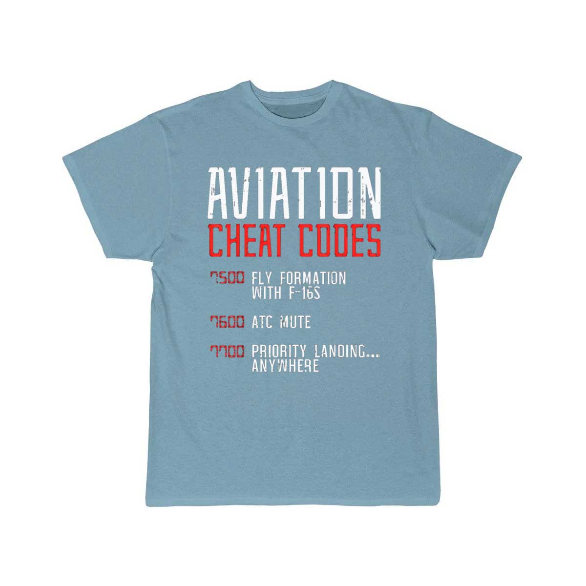 Aviation Cheat Codes Funny Airplane Humor Pilot T-SHIRT THE AV8R